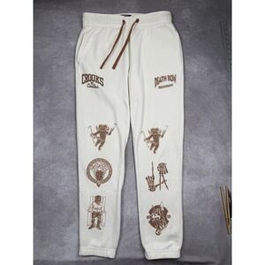 Crooks & Castles Death Row Records‎ Pants Mens Large White Graphic Joggers 2022